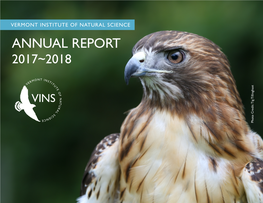 ANNUAL REPORT 2017~2018 Photo Tig Tillinghast Credit: VINS in Retrospect April 1, 2017 ~ March 31, 2018