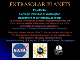 Extrasolar Planets