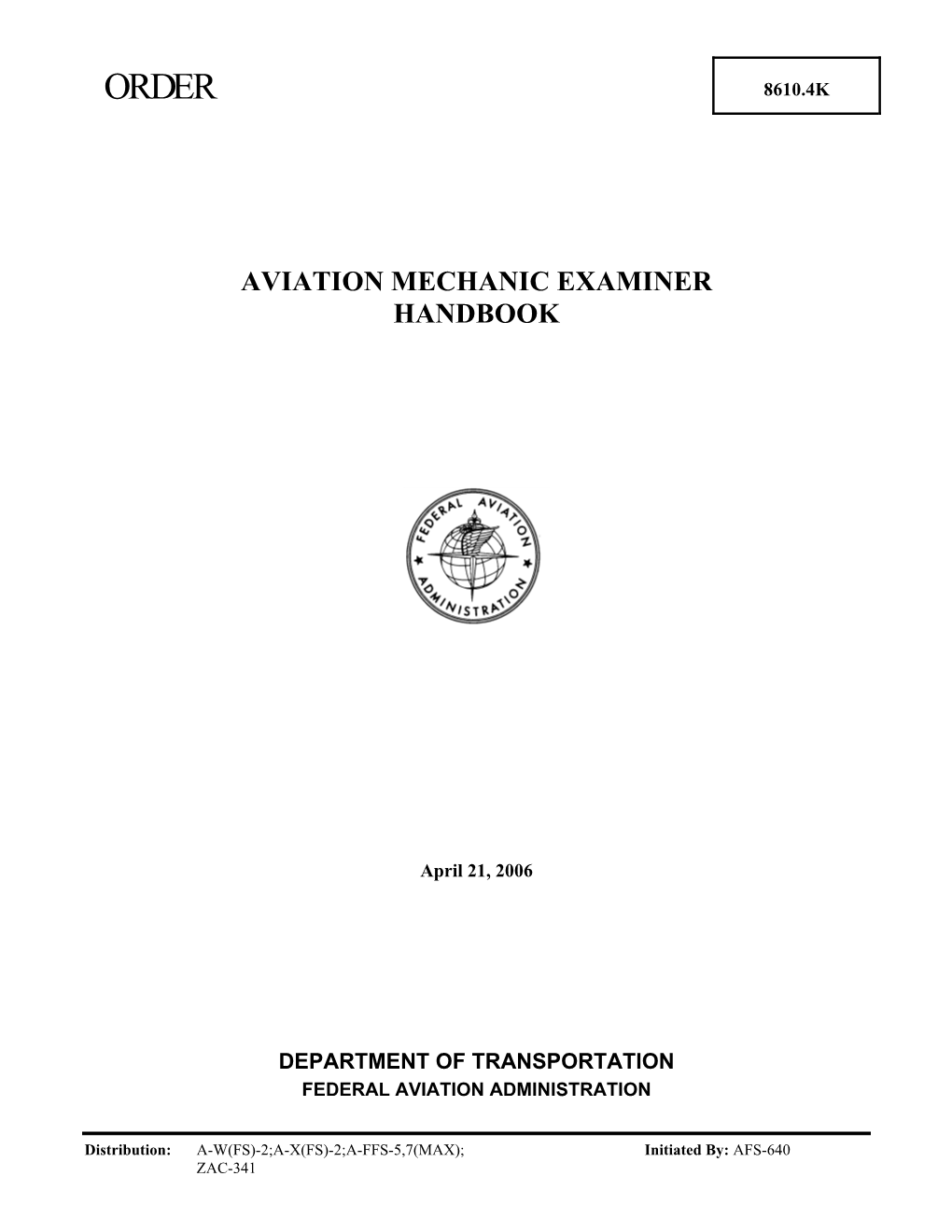 Aviation Mechanic Examiner Handbook