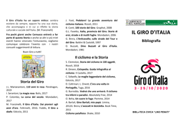 Giro Ditalia Bibliografia