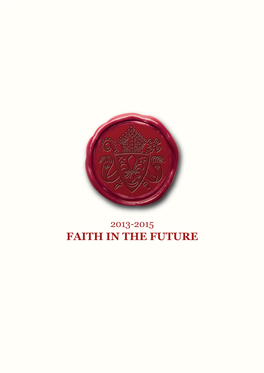 Faith in the Future 2013-2015