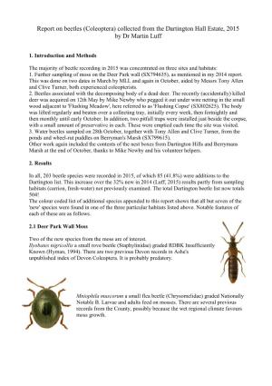 Dartington Report on Beetles 2015