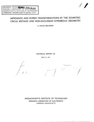 Impedance and Power Transformations by the Isometric Circle Method and Non-Euclidean Hyperbolic Geometry