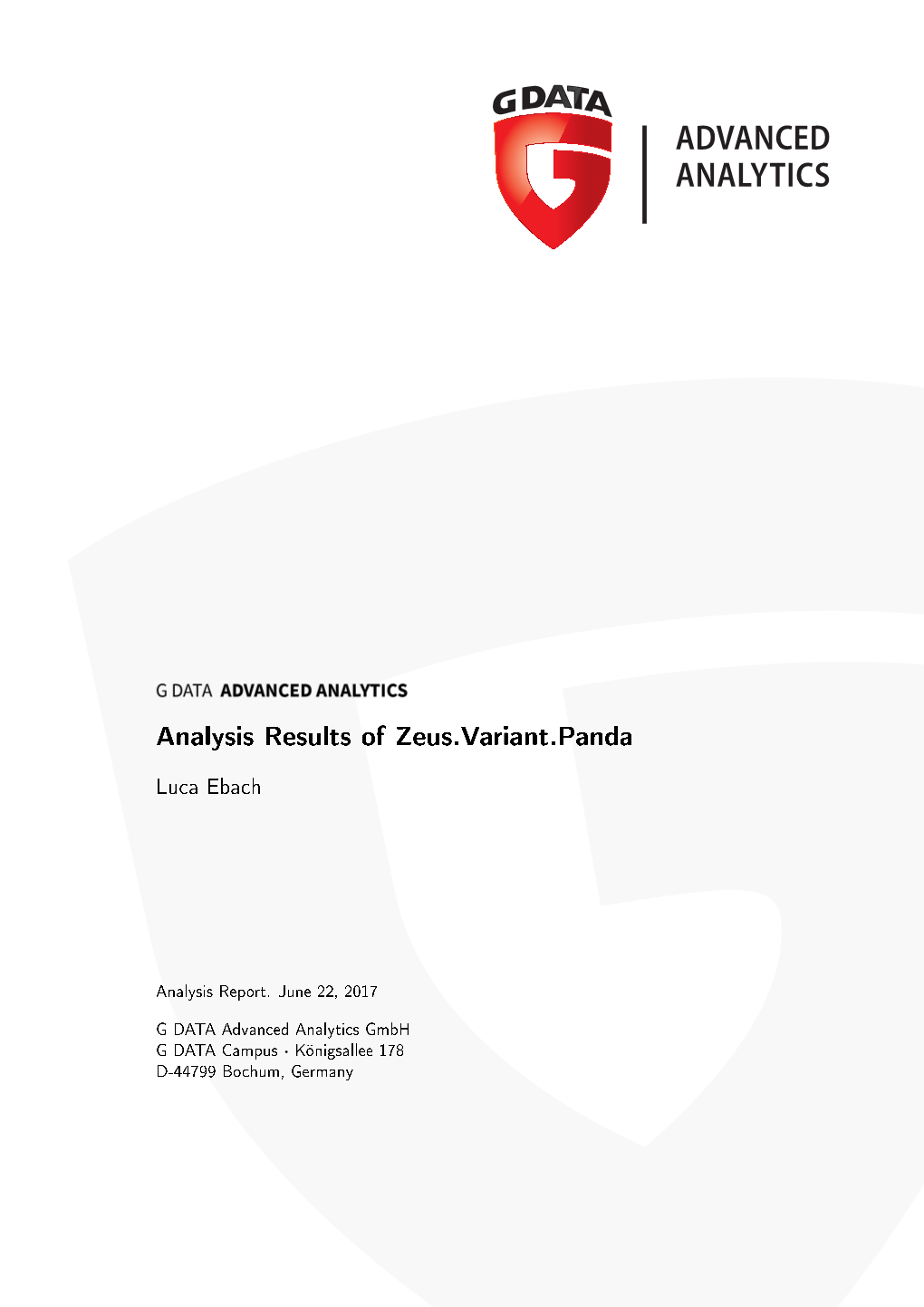 Analysis Results of Zeus.Variant.Panda