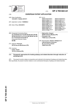 Therapeutic Approaches for Treating Epilepsy and Related Disorders Through Reduction of Epileptogenesis