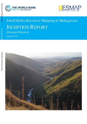 Small Hydro Resource Mapping in Madagascar