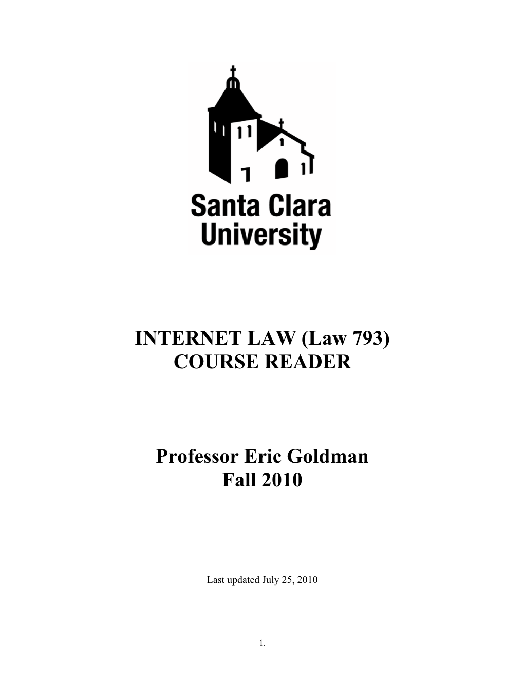 Internet Law Reader 2010