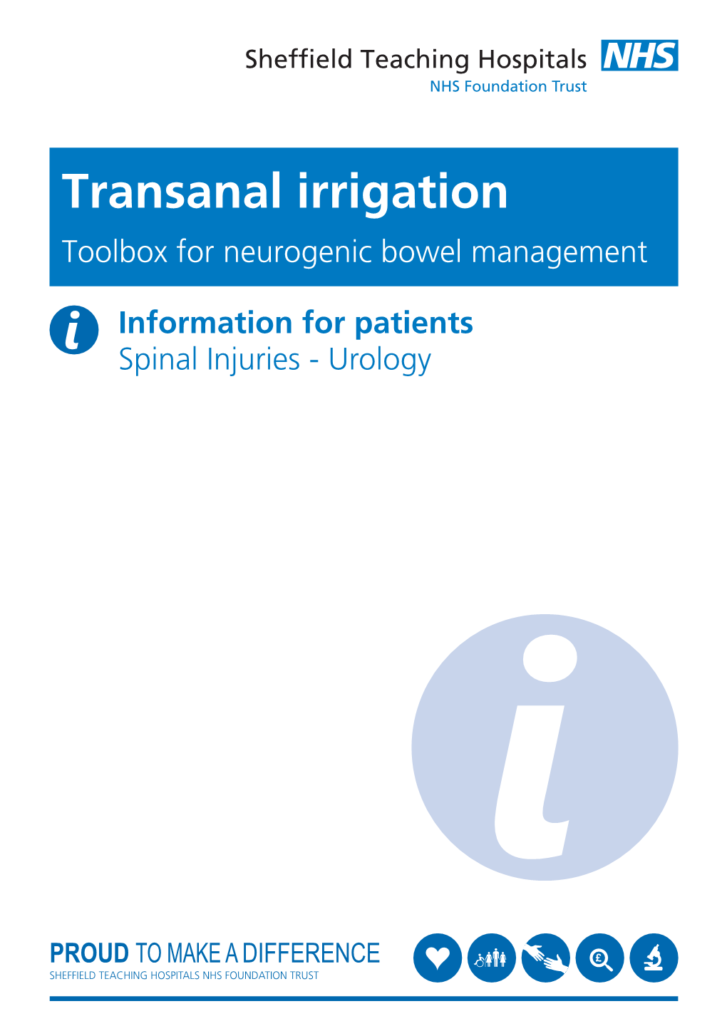 Transanal Irrigation Toolbox for Neurogenic Bowel Management