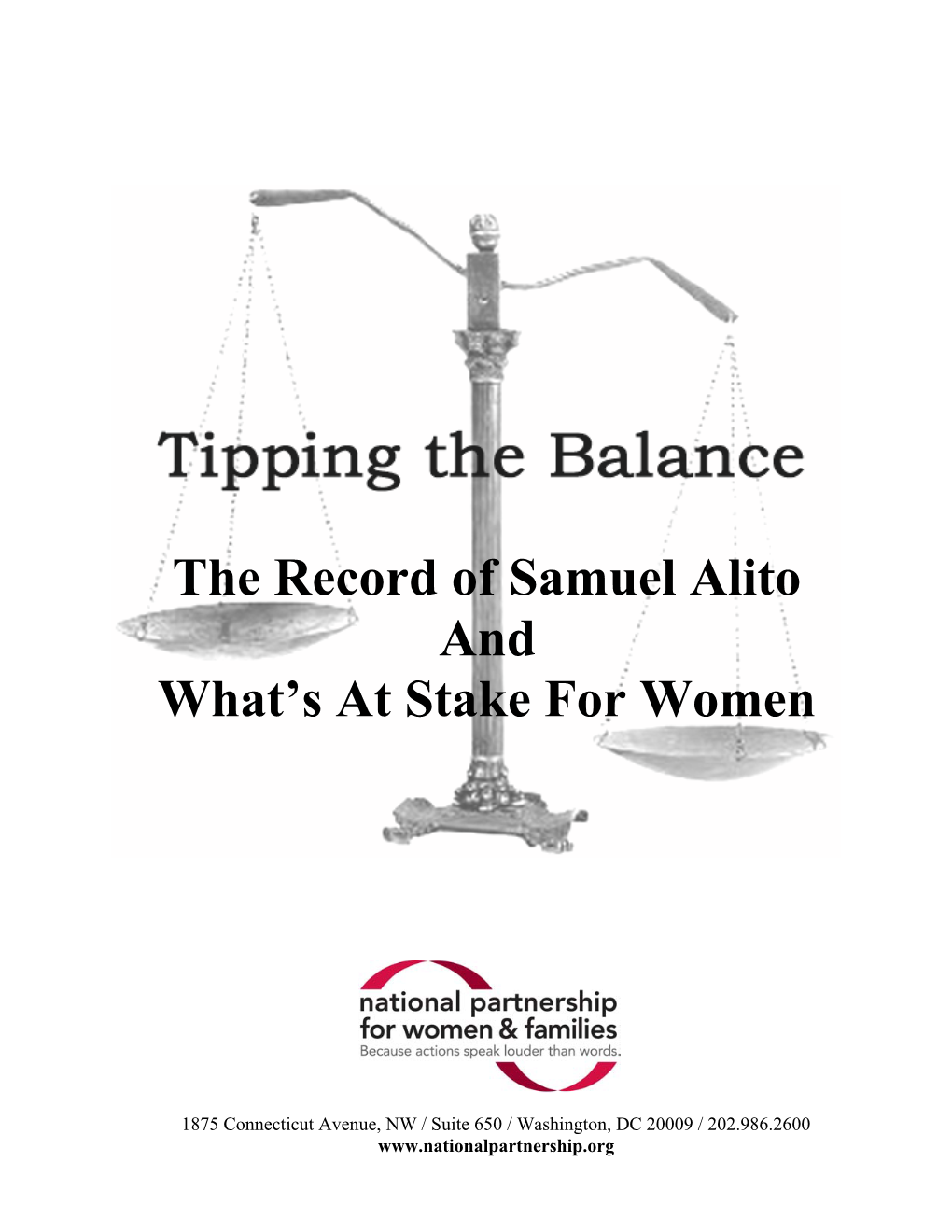 The Record of Samuel Alito and What's at Stake for Women