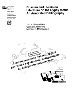 Russian and Ukrainina Literature on the Gypsy Moth