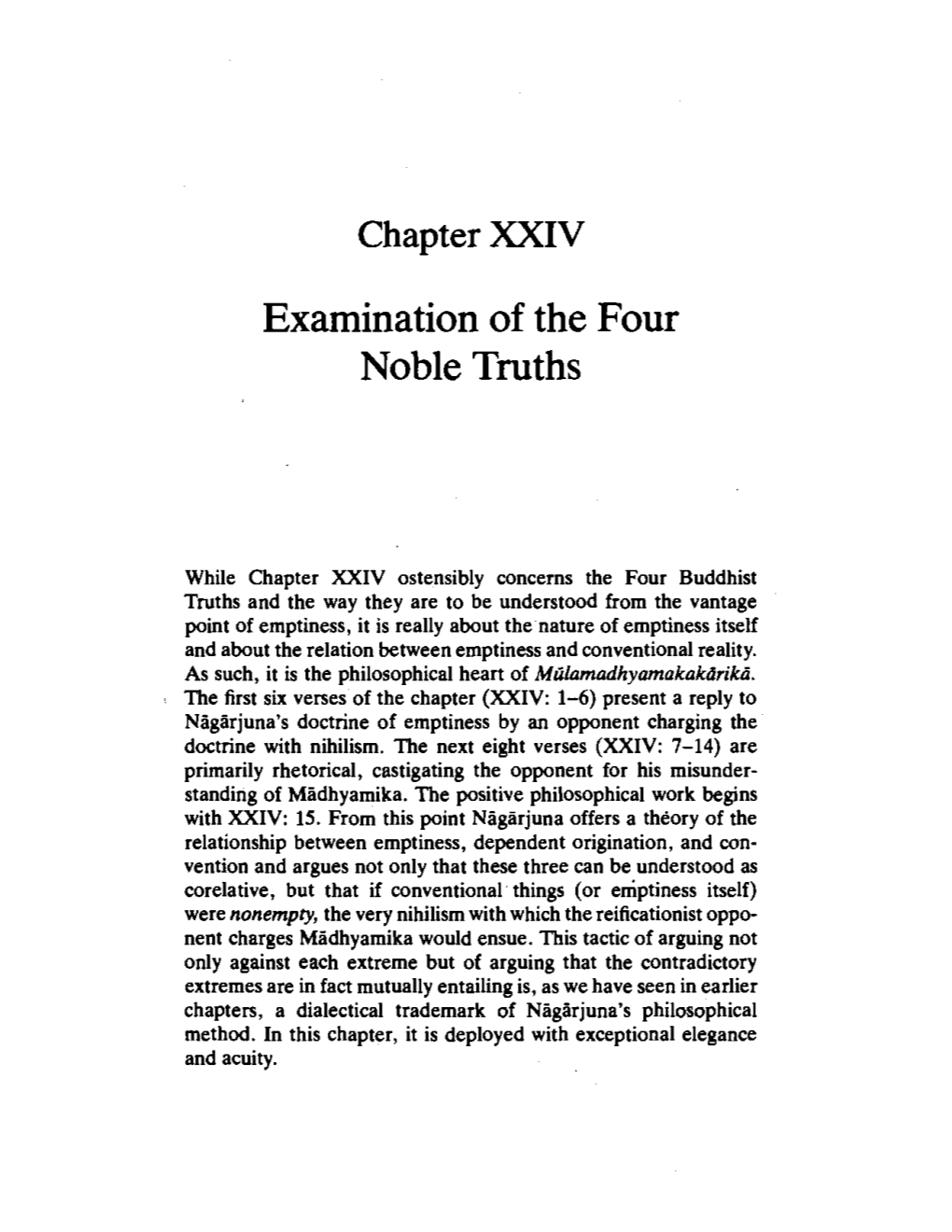 Examination of the Four Noble Truths