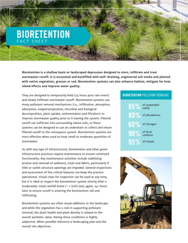Bioretention Fact Sheet