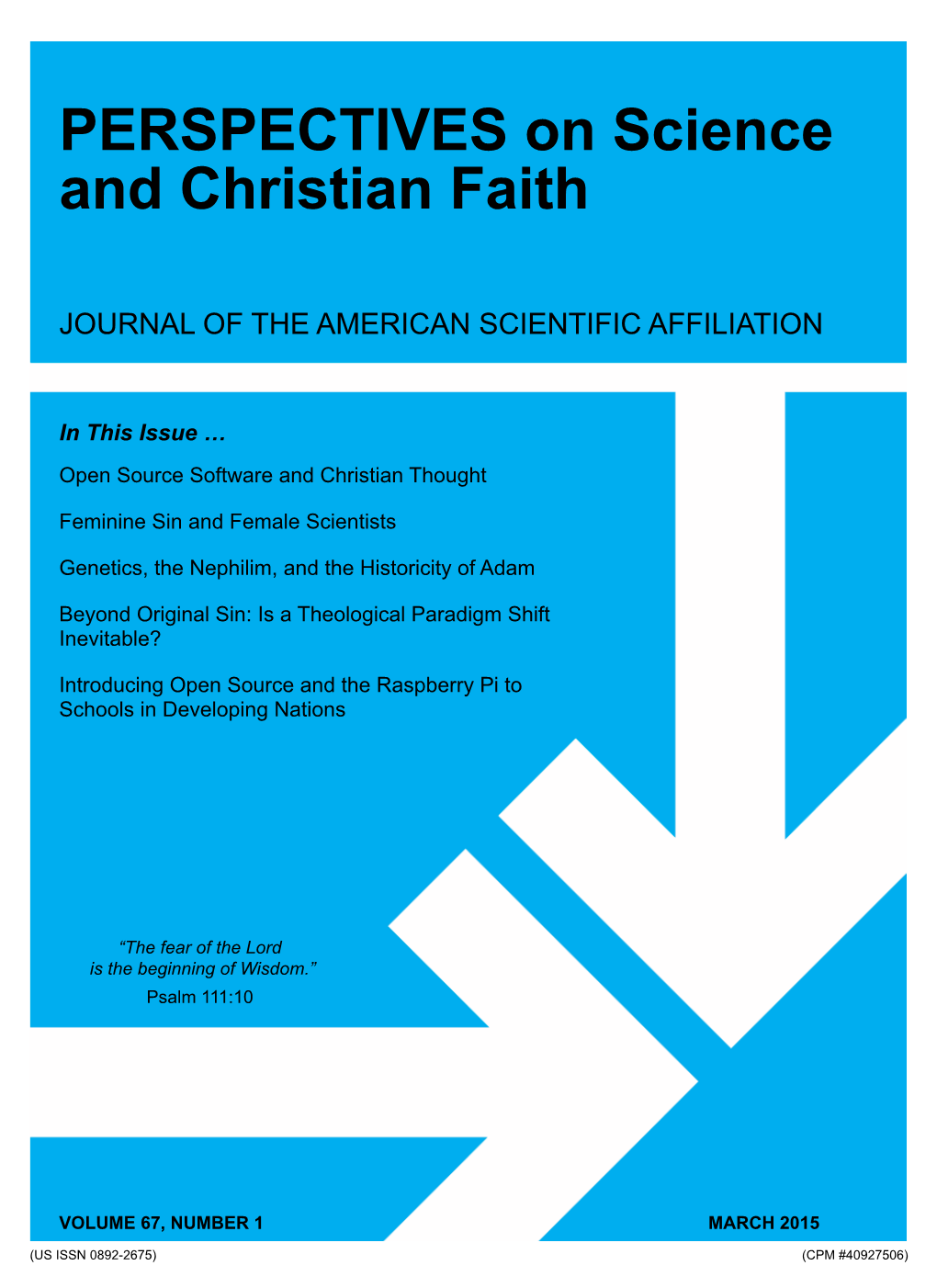 PERSPECTIVES on Science and Christian Faith