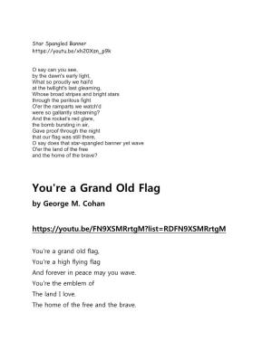 You're a Grand Old Flag by George M