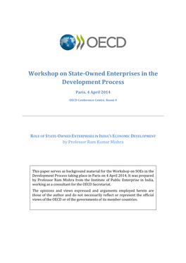 Role of State Owned Enterprises in India's Economic Development