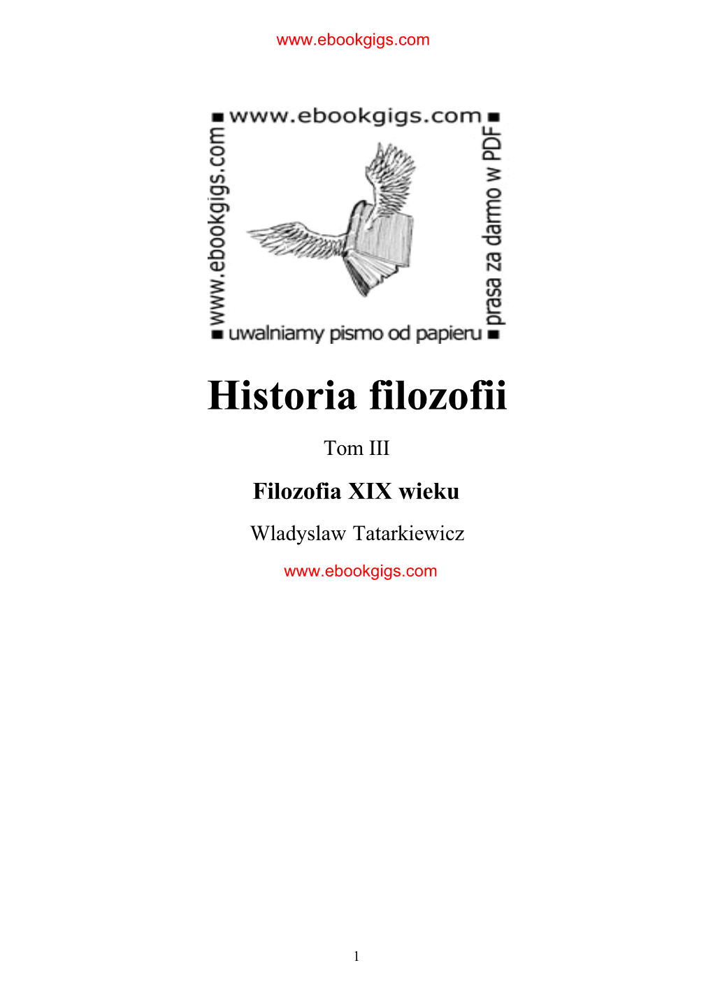 Historia Filozofii