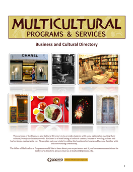 Business and Cultural Directory
