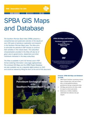 SPBA GIS Maps and Database