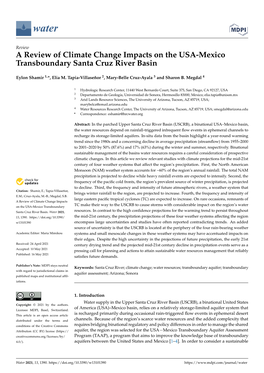 A Review of Climate Change Impacts on the USA-Mexico Transboundary Santa Cruz River Basin