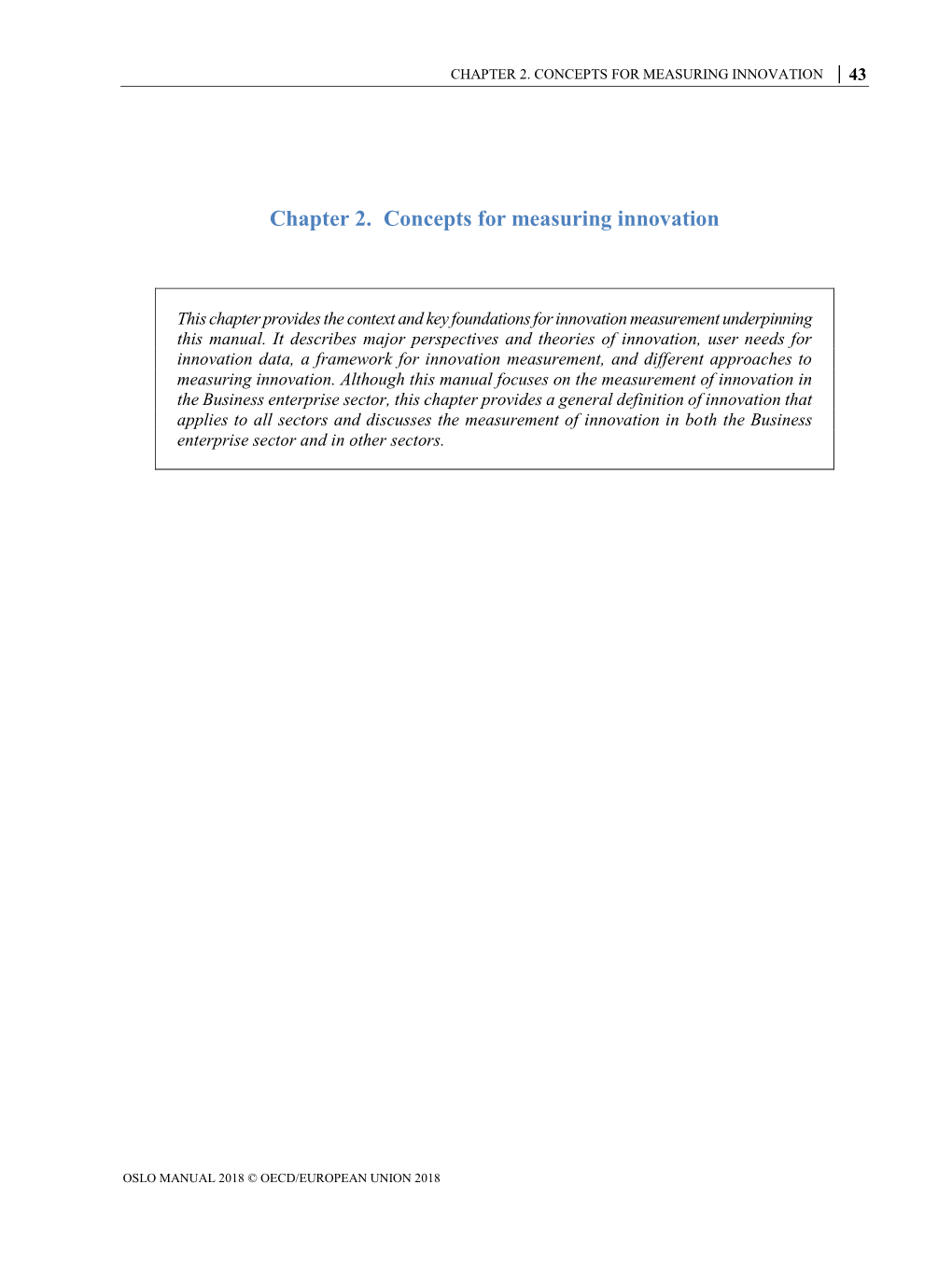 Chapter 2. Concepts for Measuring Innovation │ 43