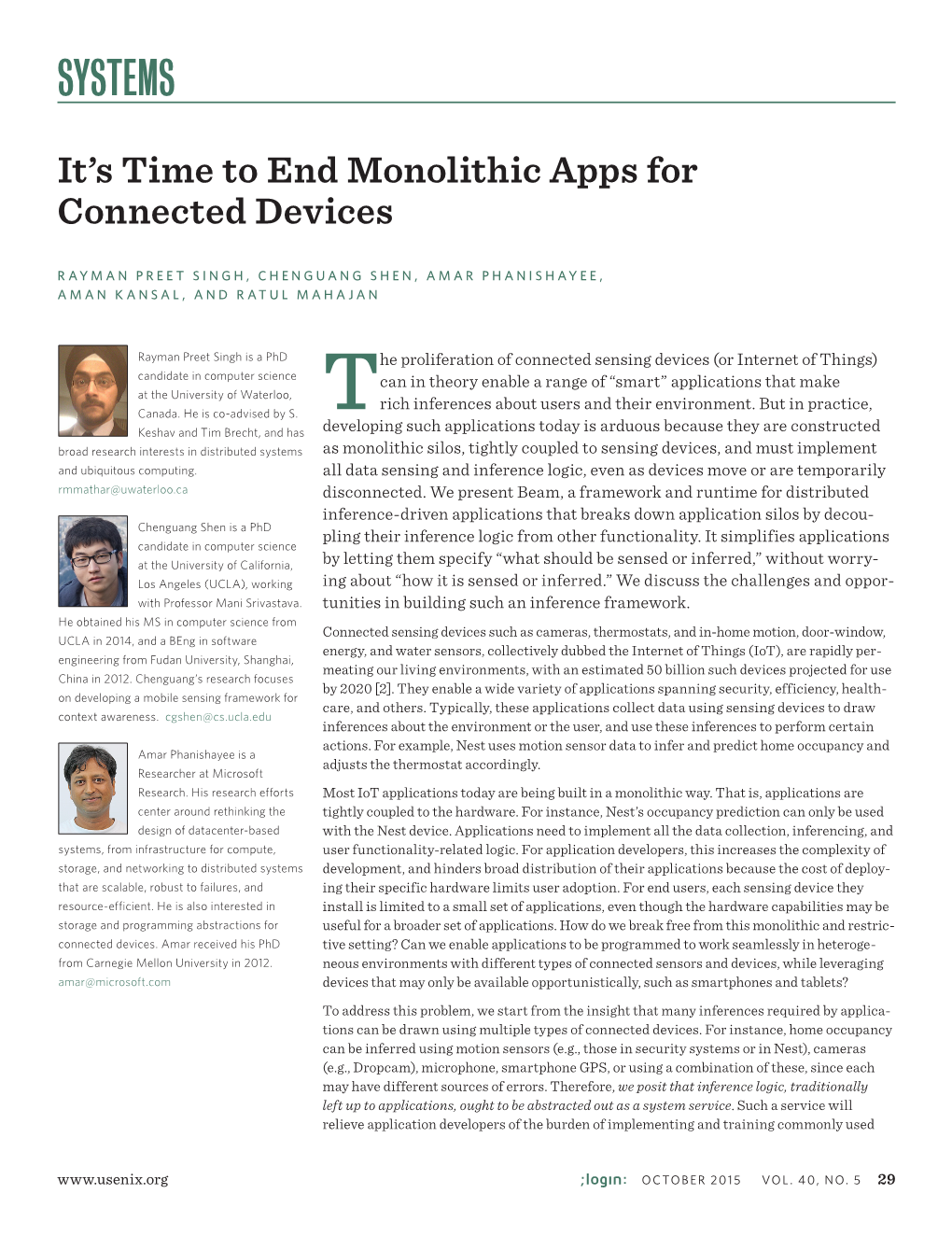 It's Time to End Monolithic Apps for Connected Devices