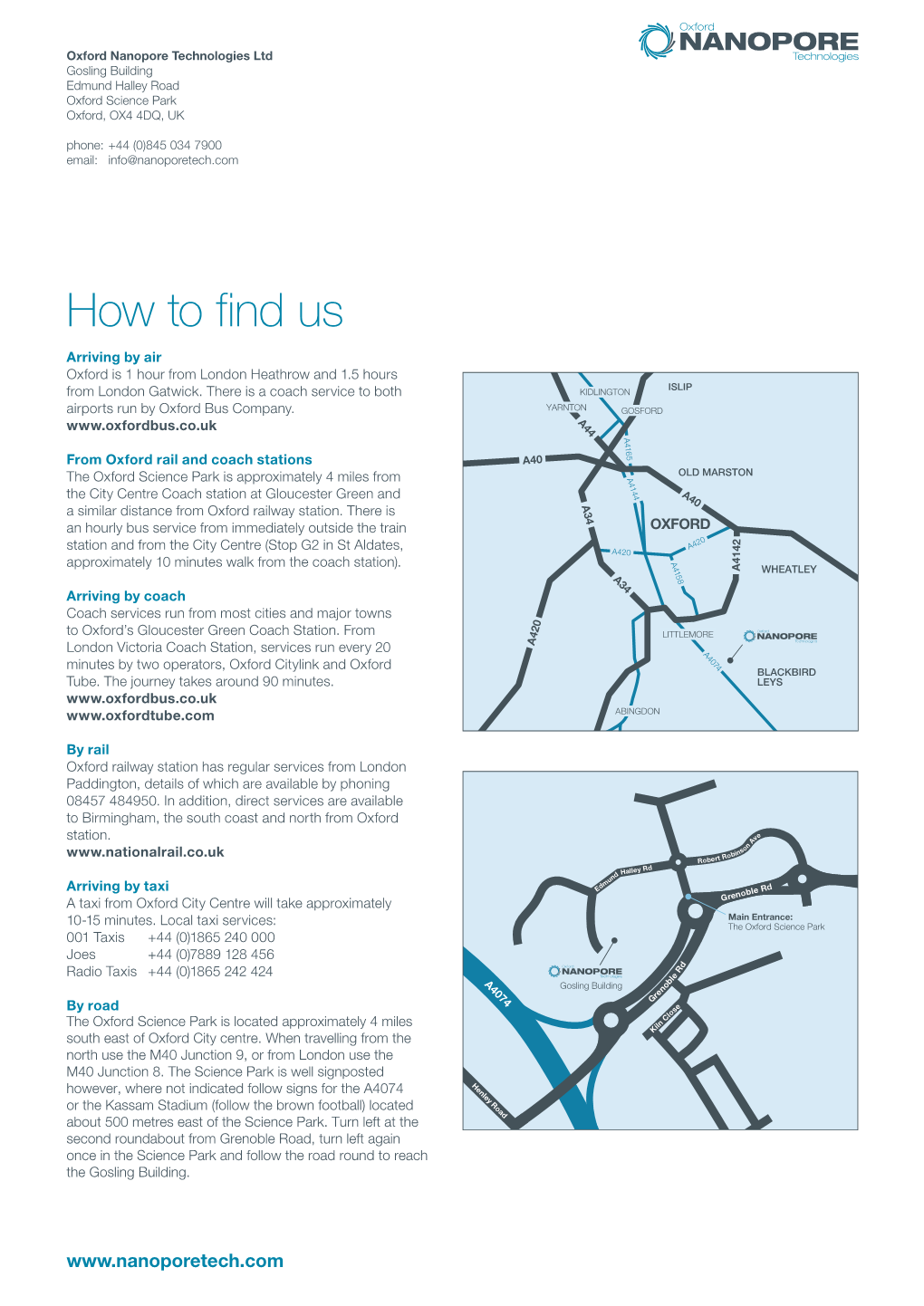 ONT Map and Directions