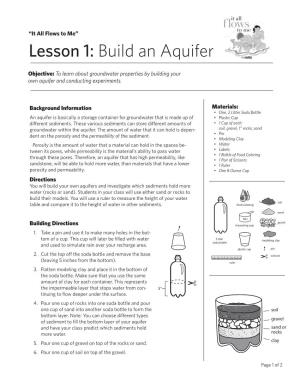 Build an Aquifer