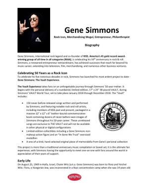 Gene Simmons Vault