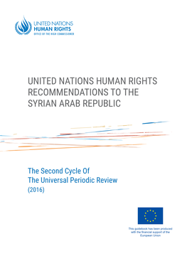 United Nations Human Rights Recommendations to the Syrian Arab Republic