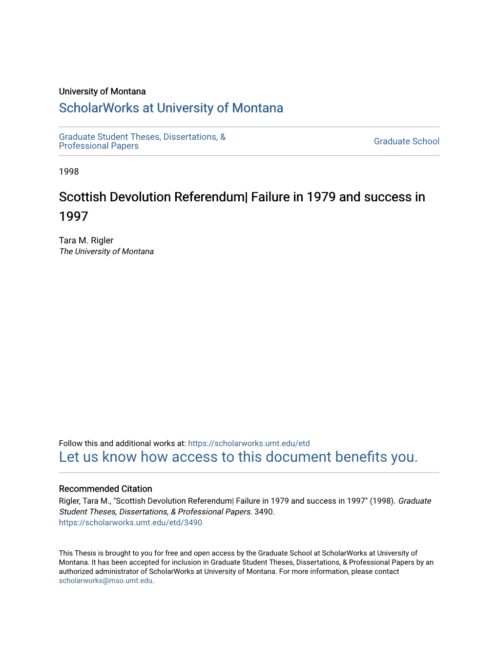 Scottish Devolution Referendum| Failure in 1979 and Success in 1997