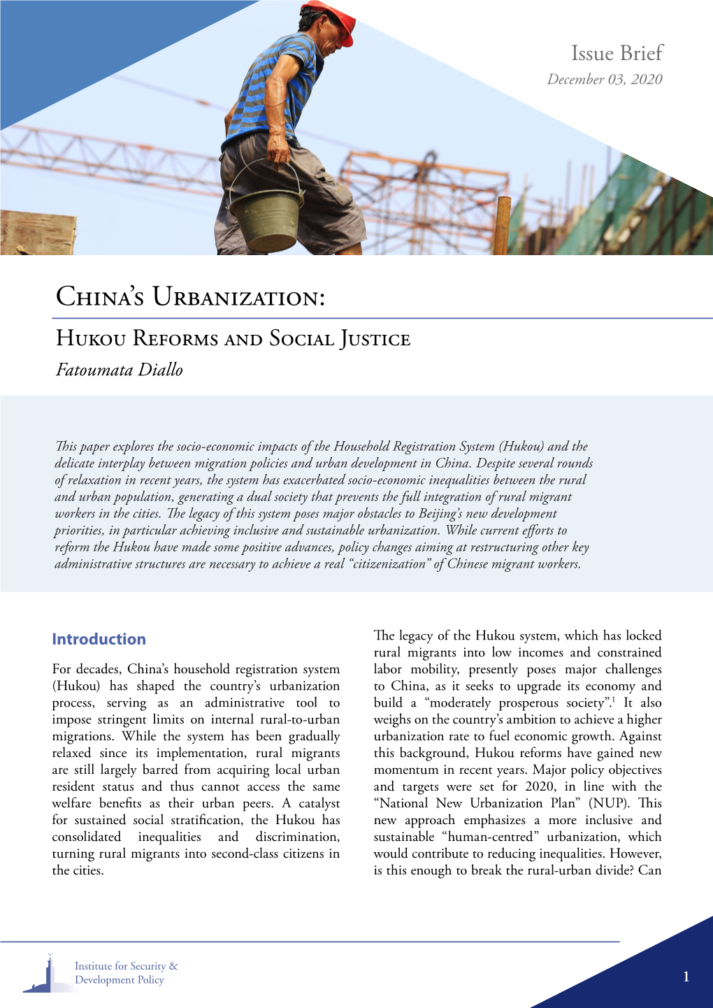 China's Urbanization