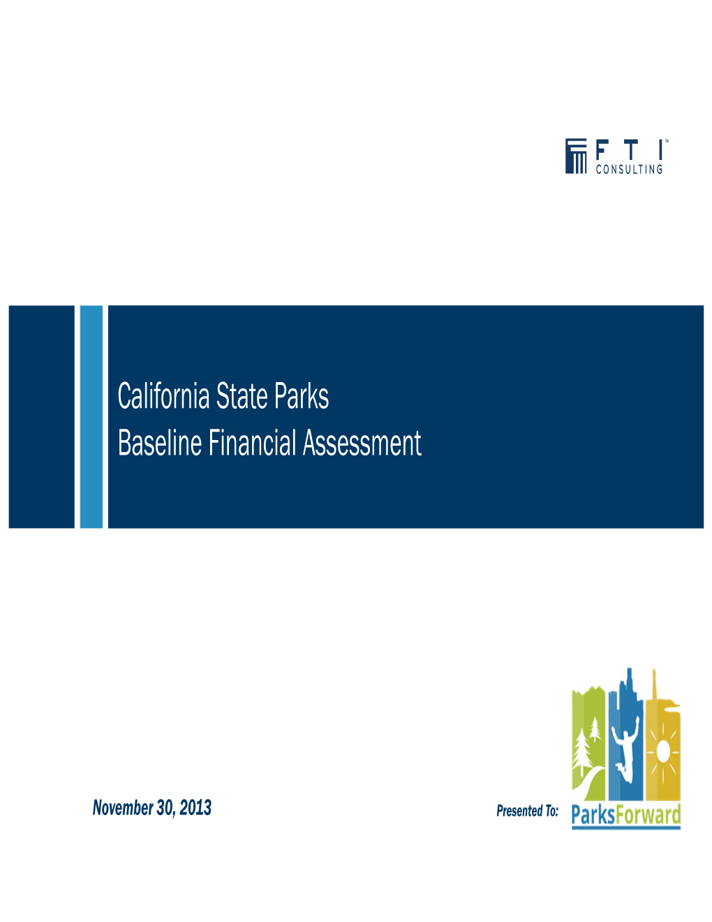 California State Parks Baseline Financial Assessment