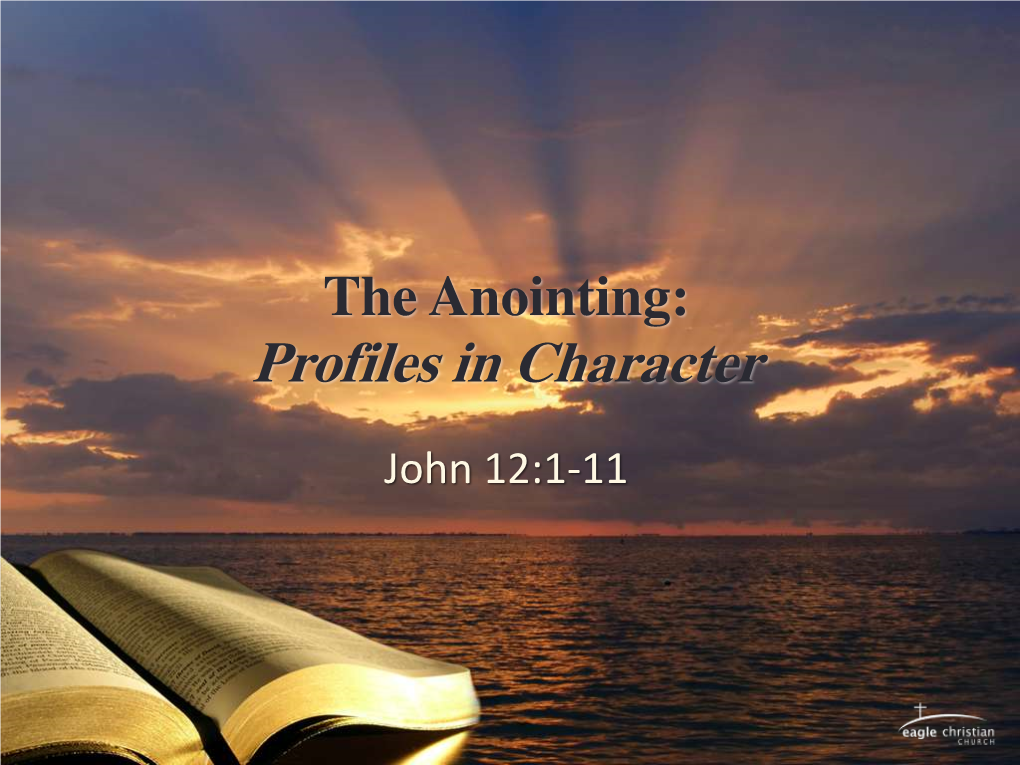 The Anointing of Jesus