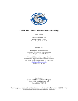 Ocean and Coastal Acidification Monitoring