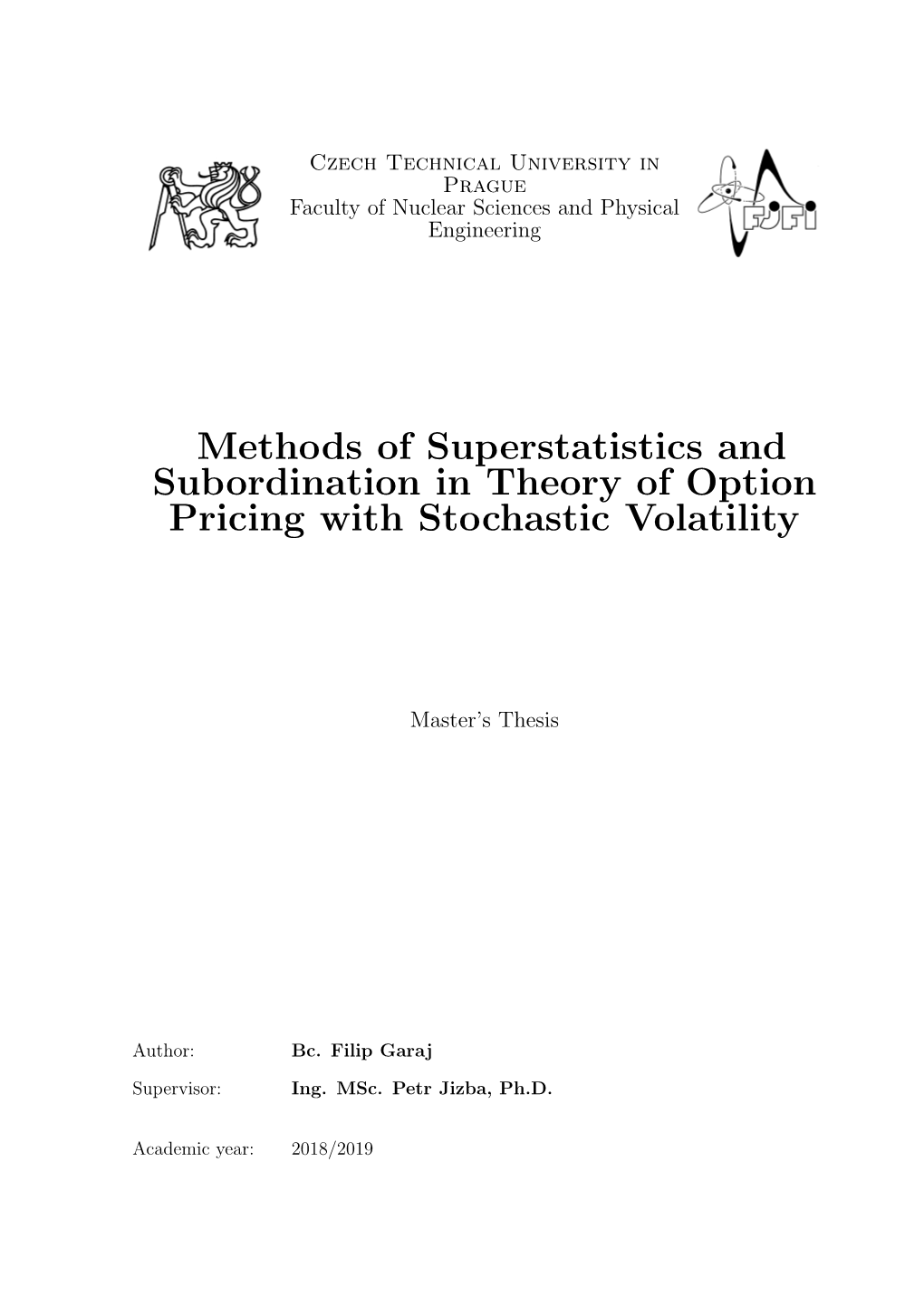Methods of Superstatistics and Subordination in Theory of Option Pricing with Stochastic Volatility