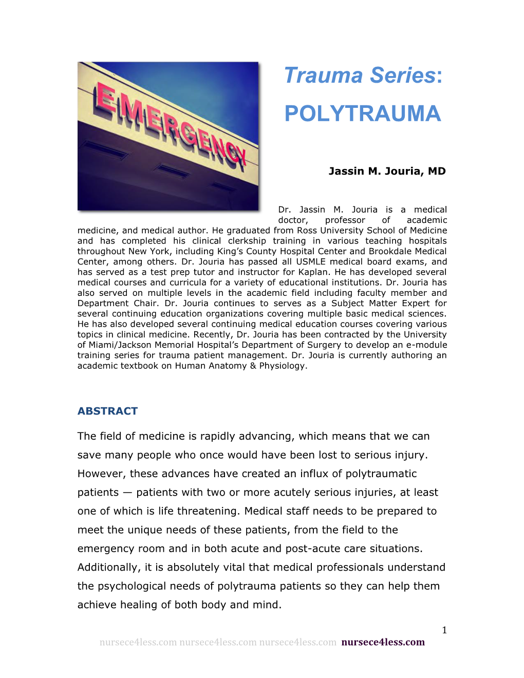 Trauma Series Polytrauma