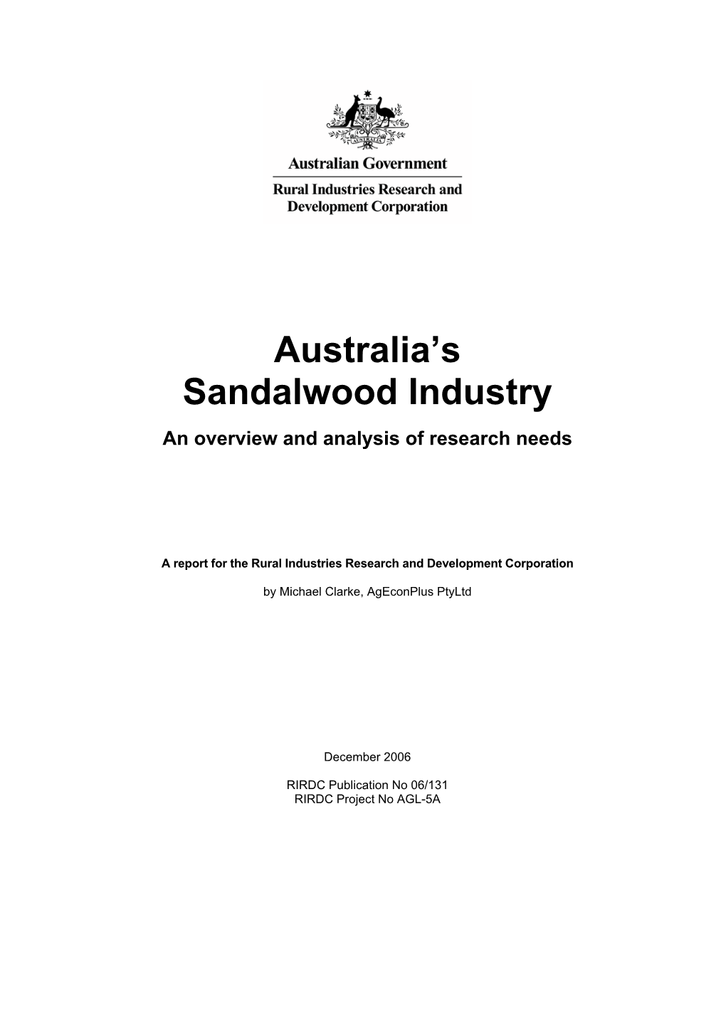 Australia's Sandalwood Industry