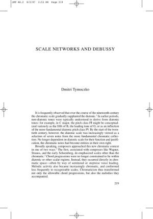 Scale Networks and Debussy