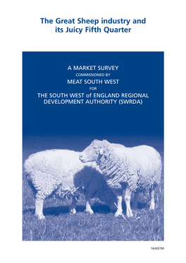 Sheep Industry Report