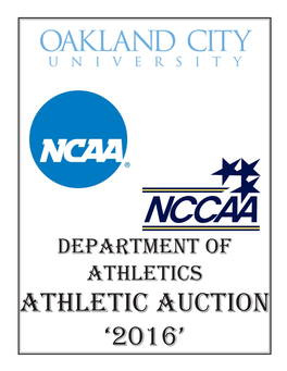 Athletic Auction '2016'