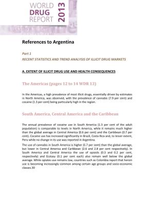 References to Argentina