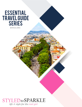 Essential Travel Guide Series Barcelona Essential Travel Guide Series