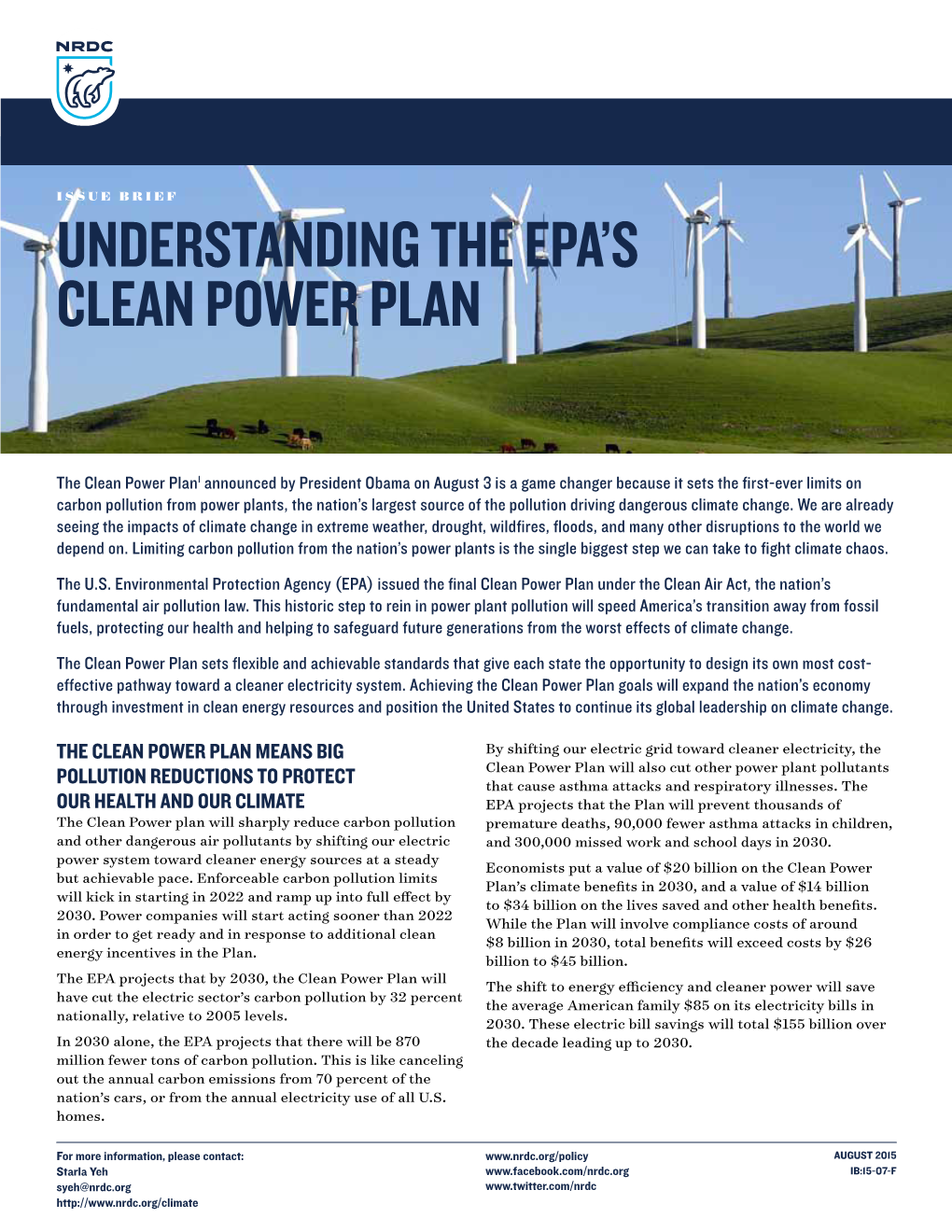 Understanding the Epa's Clean Power Plan (Pdf)