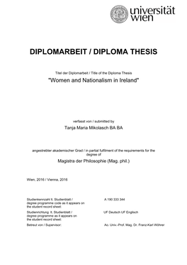 Diplomarbeit / Diploma Thesis