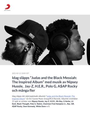 ​Idag Släpps ”Judas and the Black Messiah: the Inspired Album” Med