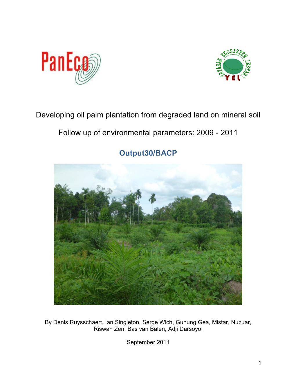 Developing Oil Palm Plantation from Degraded Land on Mineral Soil