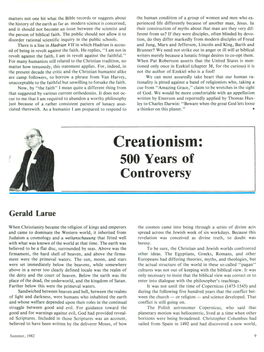 Creationism: 500 Years of Controversy