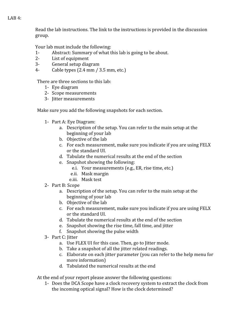 1- Abstract: Summary of What This Lab Is Going to Be About