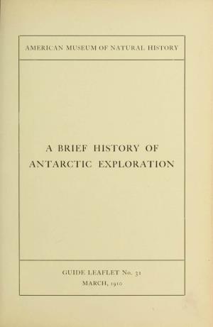 A Brief History of Antarctic Exploration