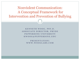 NVC) for Bullying Intervention and Prevention (.Pdf